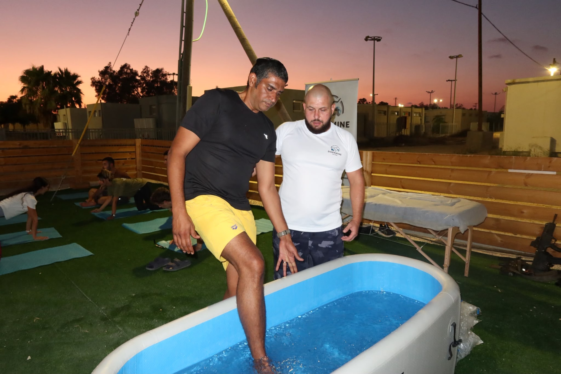First ice bath